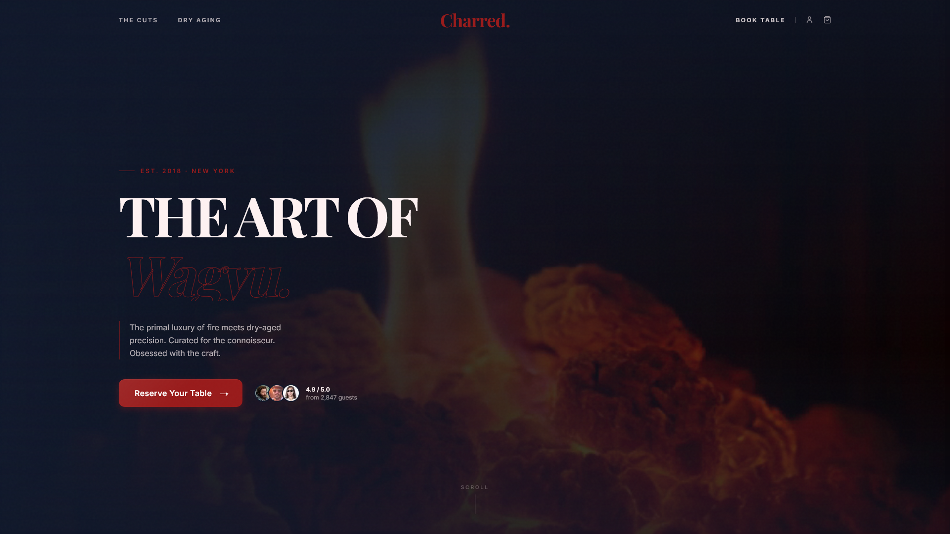 Charred